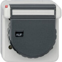GIR44031 / Steckdose, grau, Aufputz AP, 1 Fach, IP66 /...