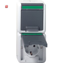 GIR78530 / SCHUKO 2f senkr. KD + BSF ammoniak WG AP Grau...
