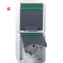 GIR78530 / SCHUKO 2f senkr. KD + BSF ammoniak WG AP Grau / EAN 4010337785309
