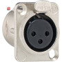 GIR3600 / XLR D-Serie Flanschbuchse 3-p Zubehör / EAN 4010337036005