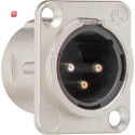 GIR3700 / XLR D-Serie Flanschstecker 3-p Zubehör /...
