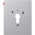 GIR9730 / Metallabd. + Symbole WG AP Aluminium / EAN...