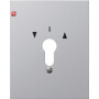 GIR9730 / Metallabd. + Symbole WG AP Aluminium / EAN 4010337097303