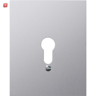 GIR9830 / Metallabd. o.Symbole WG AP Aluminium / EAN 4010337098300