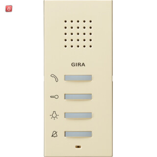 GIR125001 / Wohnungsstation AP System 55 Cremeweiß / EAN 4010337010470