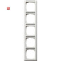 GIR111527 / Abdeckrahmen 5f senkr. BSF Standard 55 Reinweiß m / EAN 4010337115274