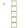 GIR111501 / Abdeckrahmen 5f senkr. BSF System 55 Cremeweiß / EAN 4010337115014