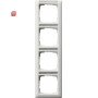 GIR111427 / Abdeckrahmen 4f senkr. BSF Standard 55 Reinweiß m / EAN 4010337008927