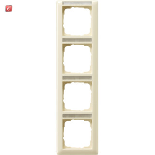 GIR111401 / Abdeckrahmen 4f senkr. BSF Standard 55 Cremeweiß / EAN 4010337008903