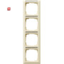 GIR111401 / Abdeckrahmen 4f senkr. BSF Standard 55 Cremeweiß / EAN 4010337008903