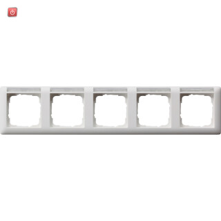 GIR109527 / Abdeckrahmen 5f waager. BSF Standard 55 Reinweiß m / EAN 4010337095279