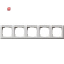 GIR109527 / Abdeckrahmen 5f waager. BSF Standard 55 Reinweiß m / EAN 4010337095279