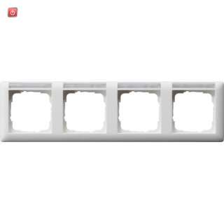 GIR109427 / Abdeckrahmen 4f waager. BSF Standard 55 Reinweiß m / EAN 4010337094272