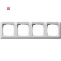 GIR109427 / Abdeckrahmen 4f waager. BSF Standard 55 Reinweiß m / EAN 4010337094272