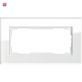GIR100212 / Rahmen 2-fach ohne Mittelsteg Esprit weissglas / EAN 4010337010463