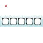 GIR21518 / Abdeckrahmen 5f Gira Esprit G Mint / EAN 4010337215189