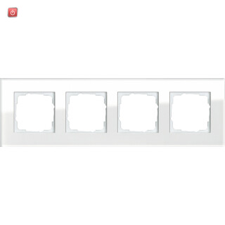 GIR21412 / Abdeckrahmen 4f Gira Esprit G Weiß / EAN 4010337214120