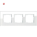 GIR21312 / Abdeckrahmen 3-fach Esprit weissglas, 021312 /...