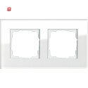 GIR21212 / Abdeckrahmen 2-fach Esprit weissglas, 021212 /...