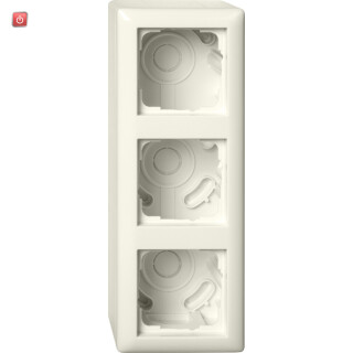 GIR106301 / AP-Gehäuse 3f + Rahmen Standard 55 Cremeweiß / EAN 4010337076766