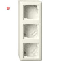 GIR106301 / AP-Gehäuse 3f + Rahmen Standard 55 Cremeweiß / EAN 4010337076766