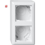 GIR106203 / AP-Gehäuse 2f + Rahmen Standard 55 Reinweiß / EAN 4010337076773