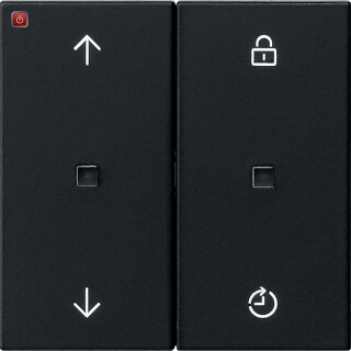 GIR5492005 / Gira eNet Funk Bedienaufs. Memory Pfeile System 55 Schwarz m / EAN 4010337052234