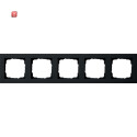 GIR21509 / Abdeckrahmen 5f Gira E2 Schwarz m / EAN...