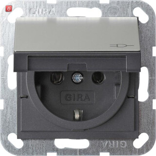 GIR414600 / SCHUKO KD + SH System 55 Edelstahl / EAN 4010337021483