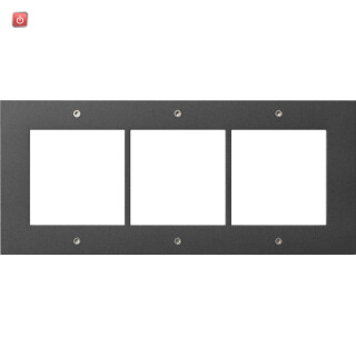 GIR850367 / Designrahmen 3f Türstation AP Gira TX_44 Anthrazit / EAN 4010337032120