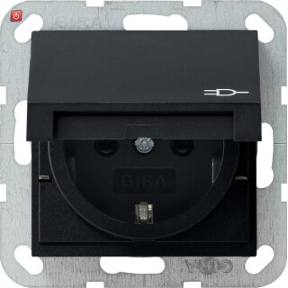 GIR414005 / SCHUKO KD + SH System 55 Schwarz m / EAN 4010337037590