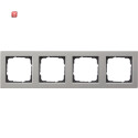 GIR21433 / Abdeckrahmen 4f Gira E2 Edelstahl / EAN...
