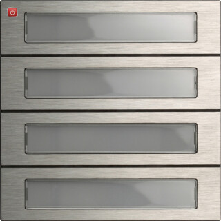 GIR5534914 / Ruftastenmodul 4f System 106 Edelstahl V4A / EAN 4010337091998