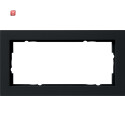 GIR100209 / Abdeckrahmen 2f o.M. Gira E2 Schwarz m / EAN...