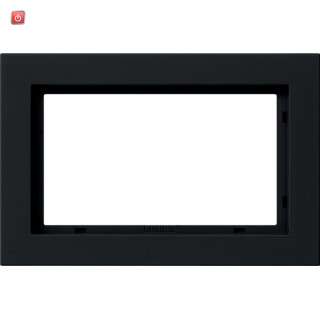 GIR100109 / Abdeckrahmen 1,5f Gira E2 Schwarz m / EAN 4010337072775