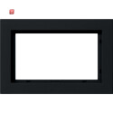 GIR100109 / Abdeckrahmen 1,5f Gira E2 Schwarz m / EAN...
