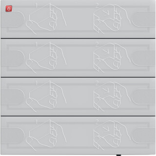 GIR5054028 / Tastsens.4 24 V 4f TS4 Anthrazit / EAN 4010337074939