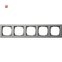 GIR21533 / Abdeckrahmen 5f Gira E2 Edelstahl / EAN...