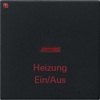 GIR678005 / Wippe Kontrollf. + Heizung Ein/Aus System 55 Schwarz m / EAN 4010337056713