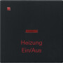 GIR678005 / Wippe Kontrollf. + Heizung Ein/Aus System 55 Schwarz m / EAN 4010337056713