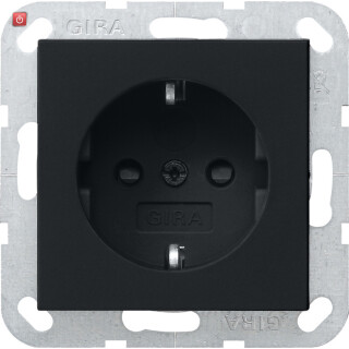 GIR2755005 / SCHUKO SH o.Kr. System 55 Schwarz m / EAN 4010337037668