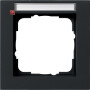 GIR109109 / Abdeckrahmen 1f BSF Gira E2 Schwarz m / EAN 4010337036746