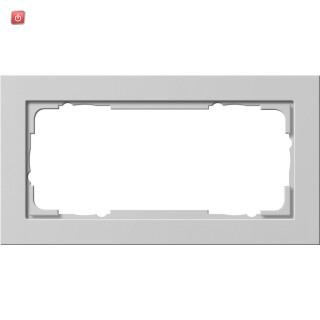GIR100237 / Abdeckrahmen 2f o.M. Gira E2 Grau m / EAN 4010337082439