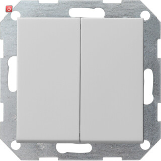 GIR2860015 / Tastschalter Serien gerade System 55 Grau m / EAN 4010337087199