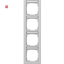 GIR111437 / Abdeckrahmen 4f senkr. BSF Gira E2 Grau m /...