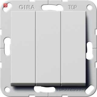 GIR2832015 / Wippschalter 3f Wechselsch. System 55 Grau m / EAN 4010337087120