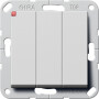 GIR2832015 / Wippschalter 3f Wechselsch. System 55 Grau m / EAN 4010337087120