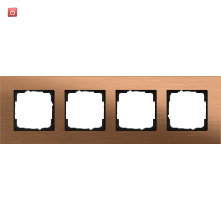 GIR21438 / Abdeckrahmen 4f Gira Esprit Bronze / EAN 4010337077060