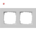 GIR212375 / Abdeckrahmen 2f flach Gira E2 Grau m / EAN...