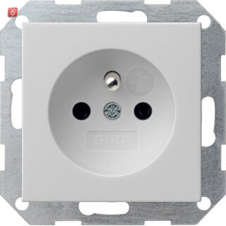 GIR485015 / Steckd. Erdstift + SH System 55 Grau m / EAN 4010337081159